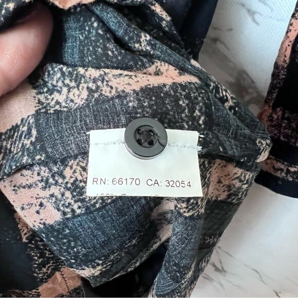 Anthropologie 11.1 Tylho Checkered Buffalo Plaid Button Front Shirt Dress XS - Picture 6 of 9